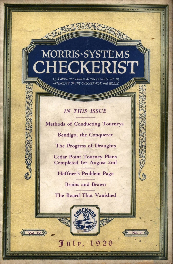 An illustration from The Morris Systems Checkerist (July, 1926), 1926, leaf 0