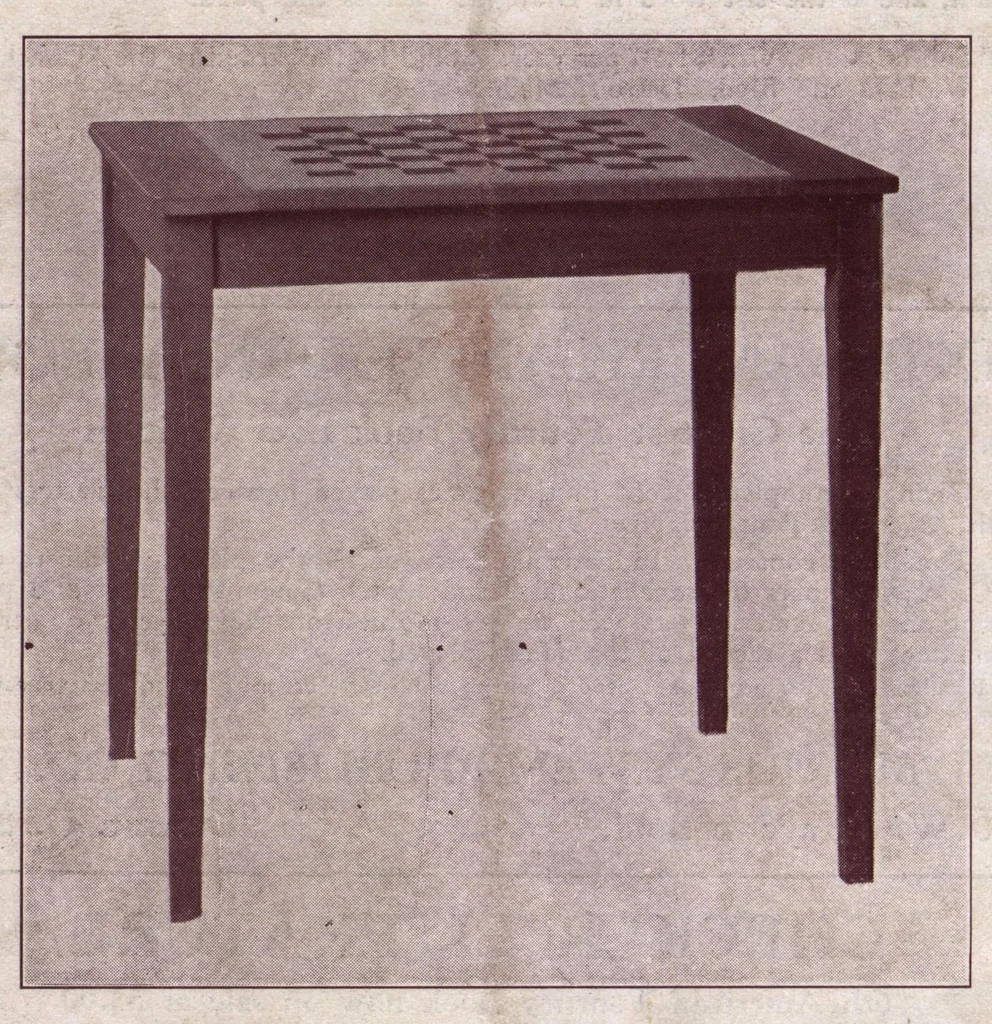 An illustration from The Morris Systems Checkerist (August, 1926), 1926, leaf 27