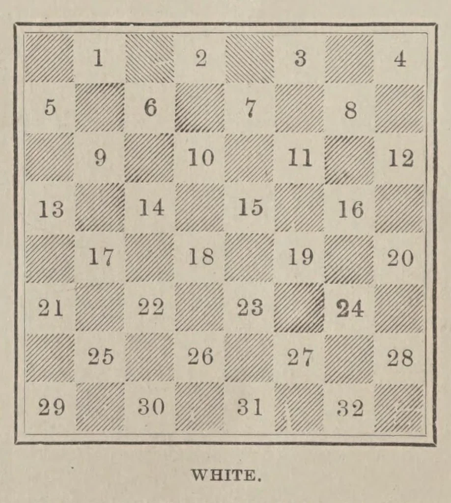 An illustration from The checker player, 1895, leaf 10