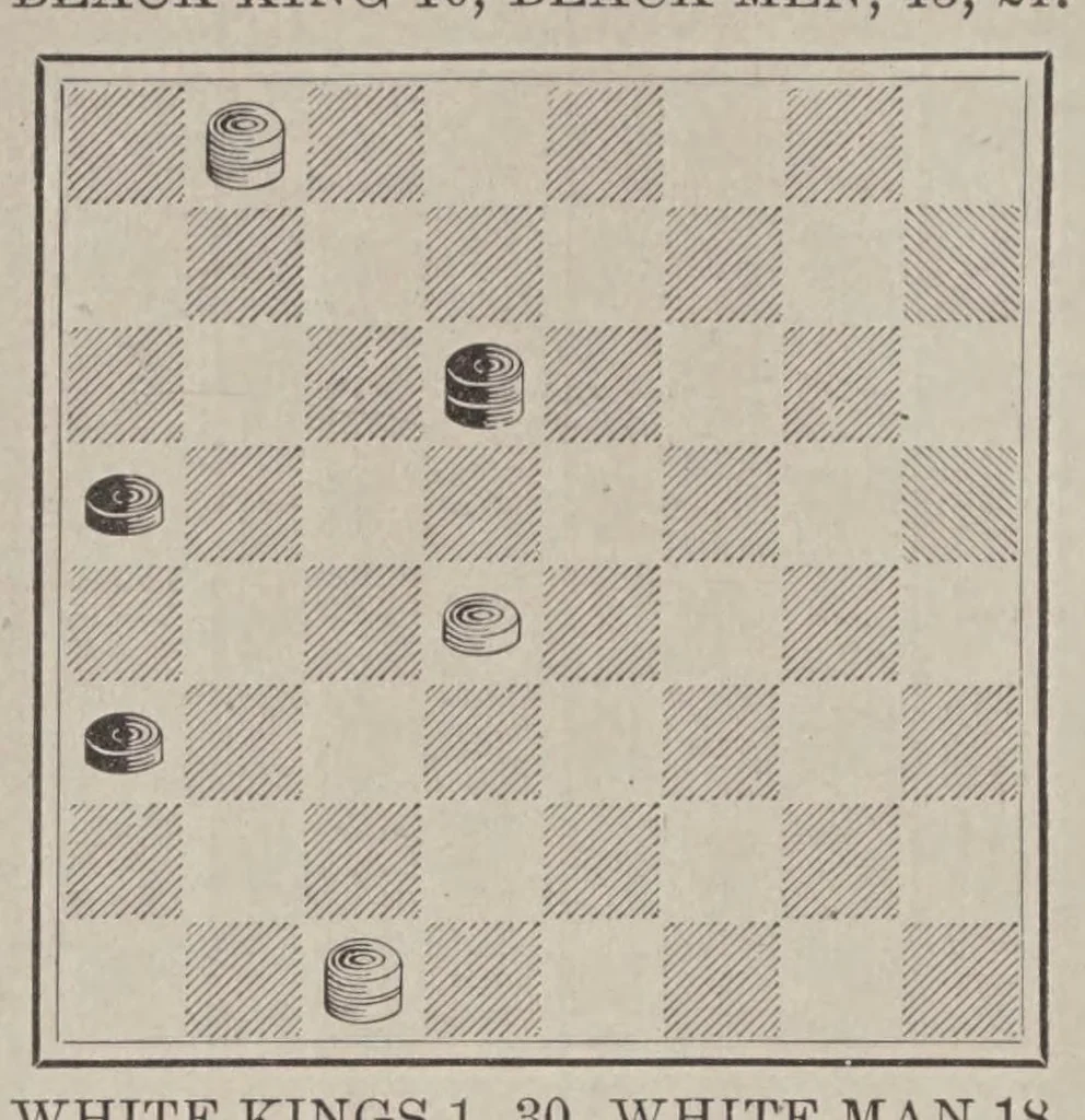 An illustration from The checker player, 1895, leaf 68