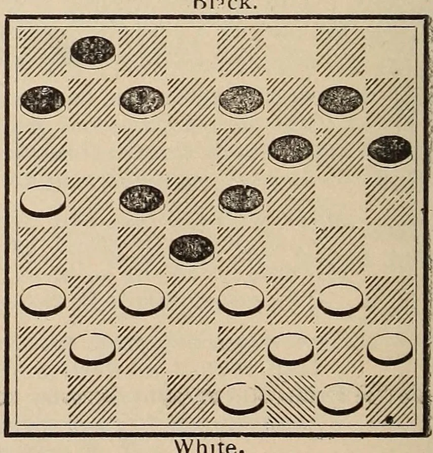 An illustration from Checkers, 1895, leaf 116