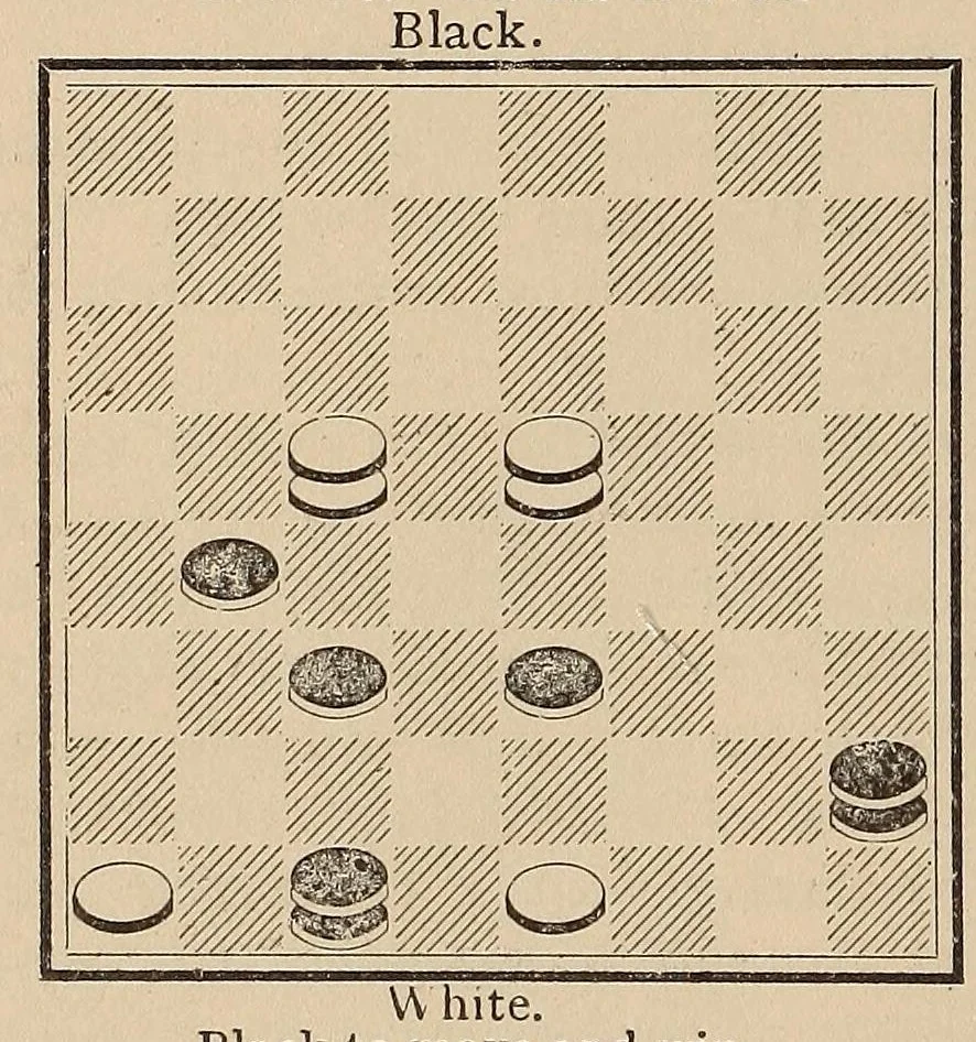 An illustration from Checkers, 1895, leaf 32
