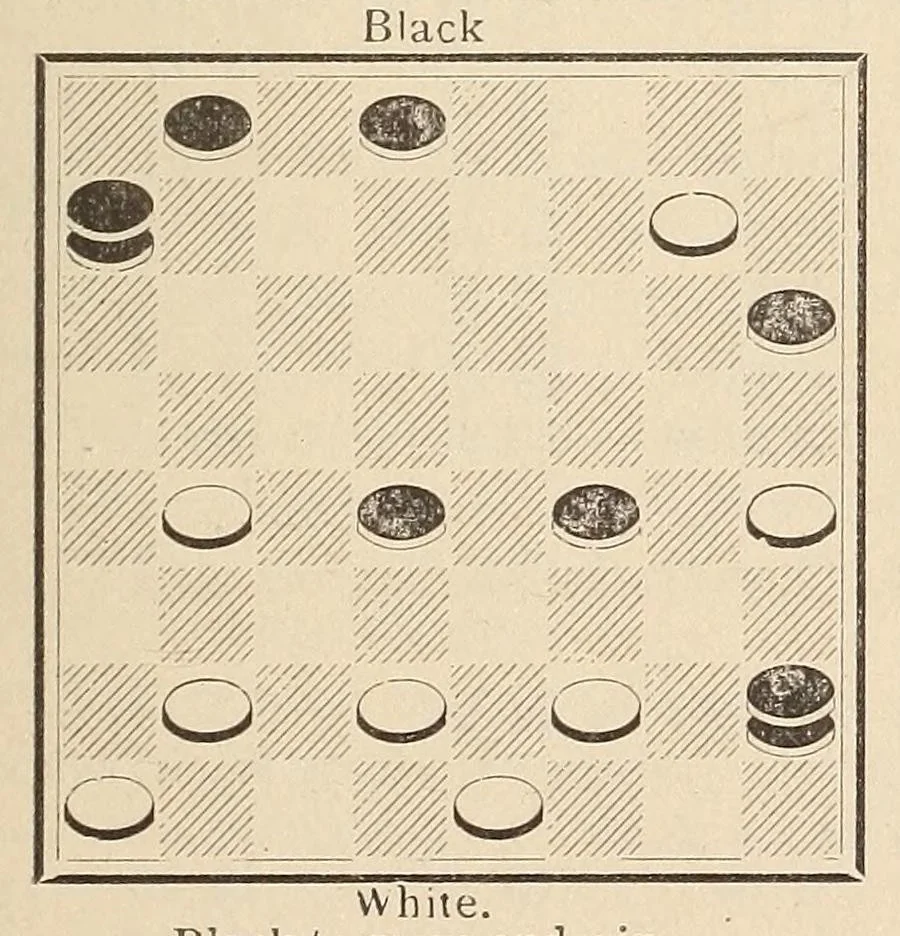 An illustration from Checkers, 1895, leaf 75