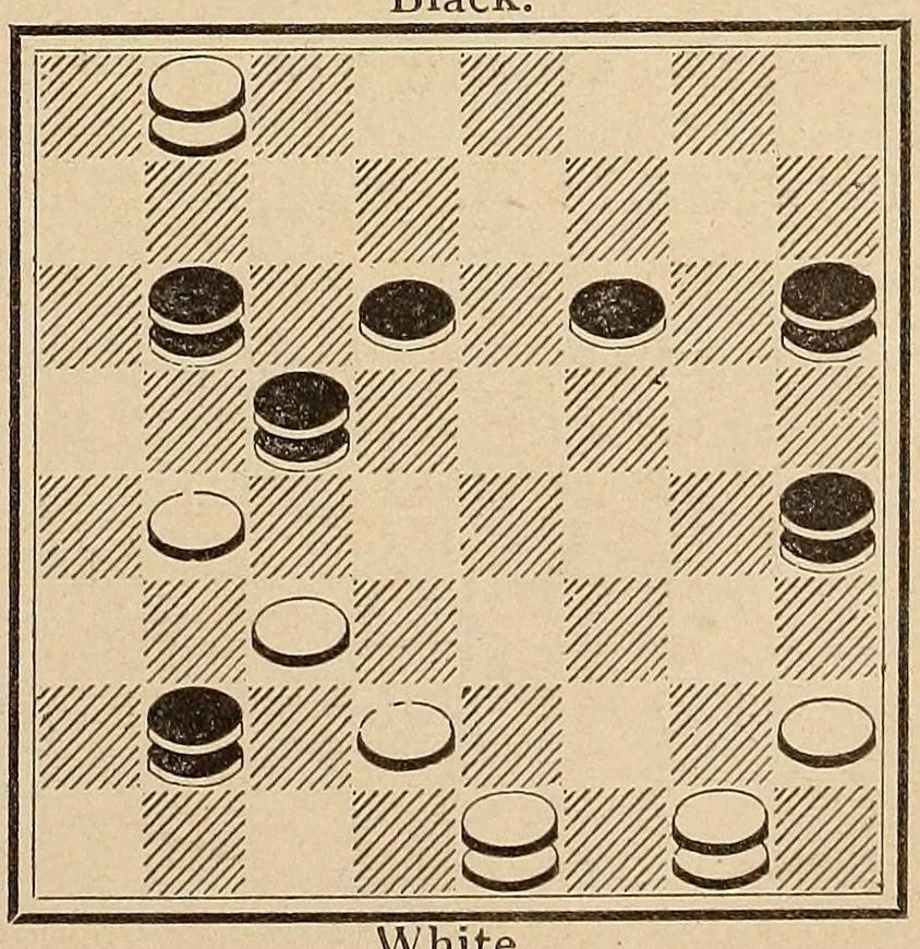 An illustration from Checkers, 1895, leaf 113