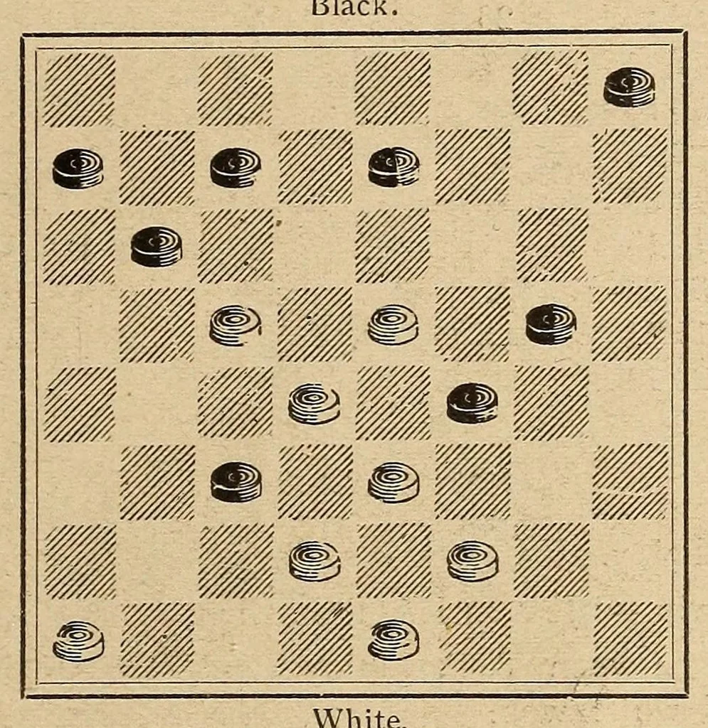 An illustration from Checkers, 1895, leaf 127