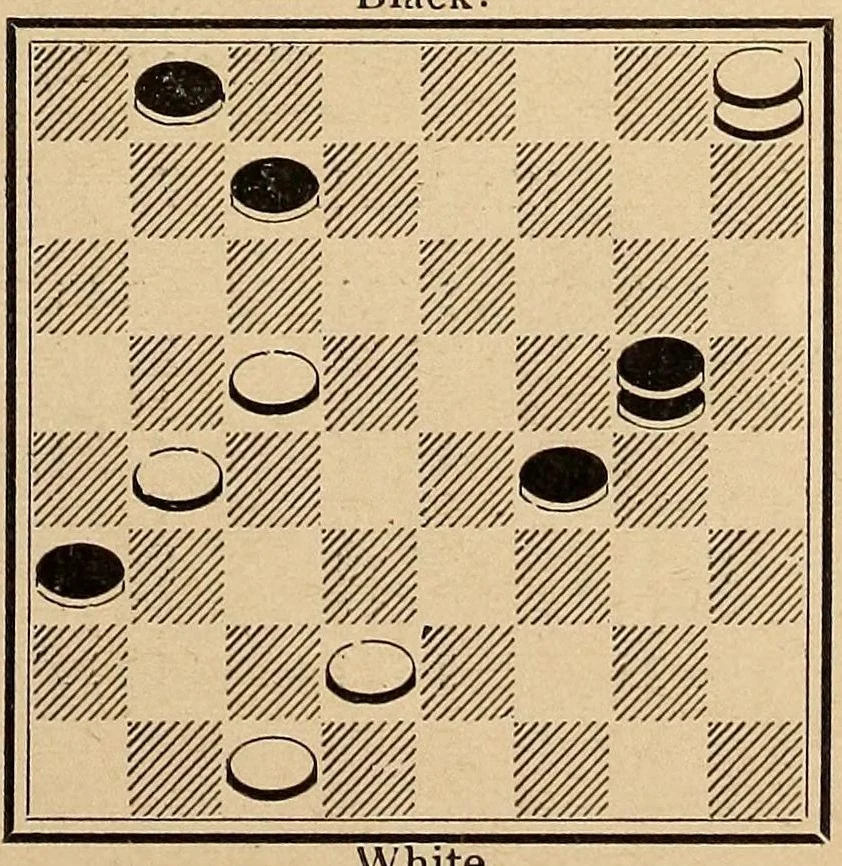 An illustration from Checkers, 1895, leaf 179
