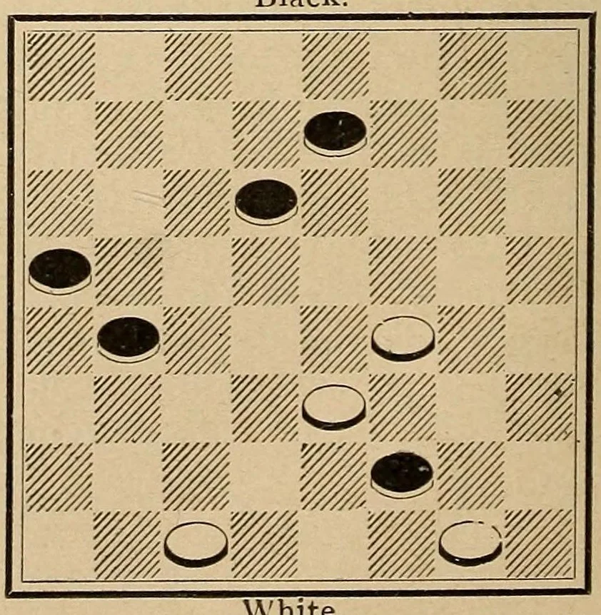 An illustration from Checkers, 1895, leaf 96