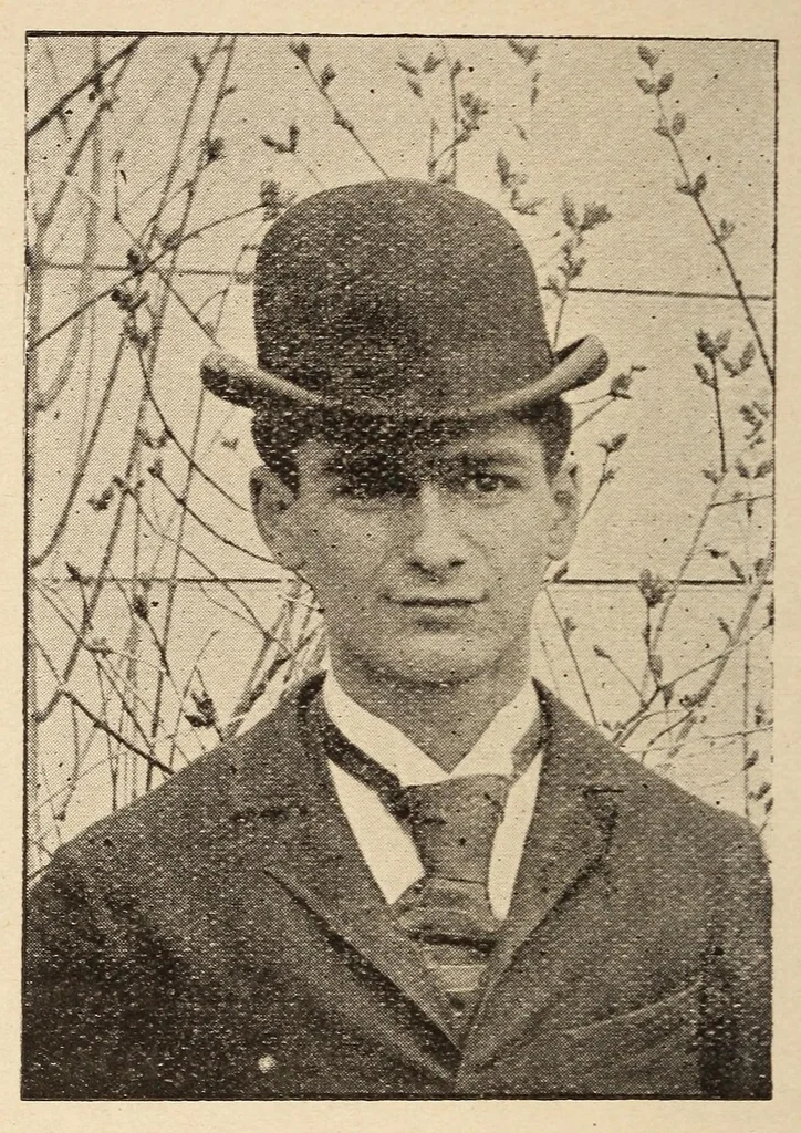 An illustration from Checkers. Stearns' book of portraits of prominent players of the world, 1900, leaf 160