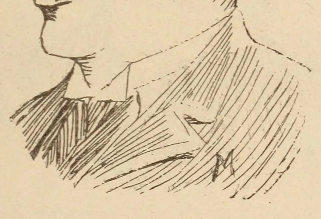 An illustration from Checkers. Stearns' book of portraits of prominent players of the world, 1900, leaf 39