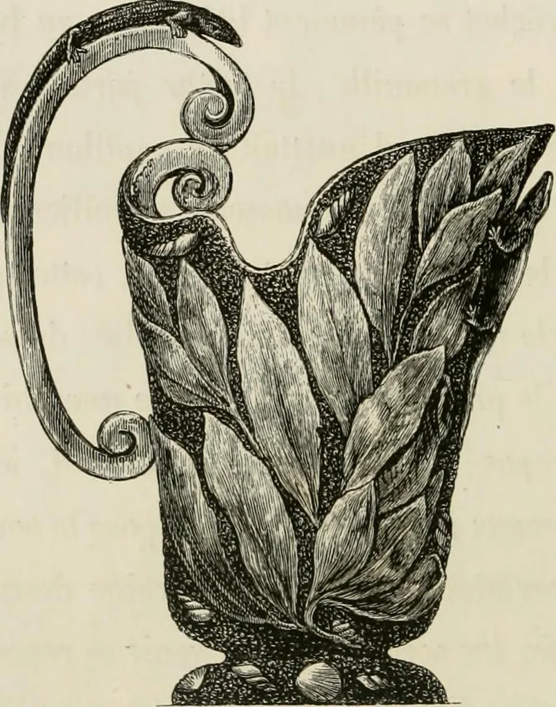 An illustration from Chefs-d'oeuvre des arts industriels; céramique -verrerie et vitraux-émaux-métaux-orfévrerie et bijouterie-tapisserie; deux cents gravures sur bois, 1866, leaf 143