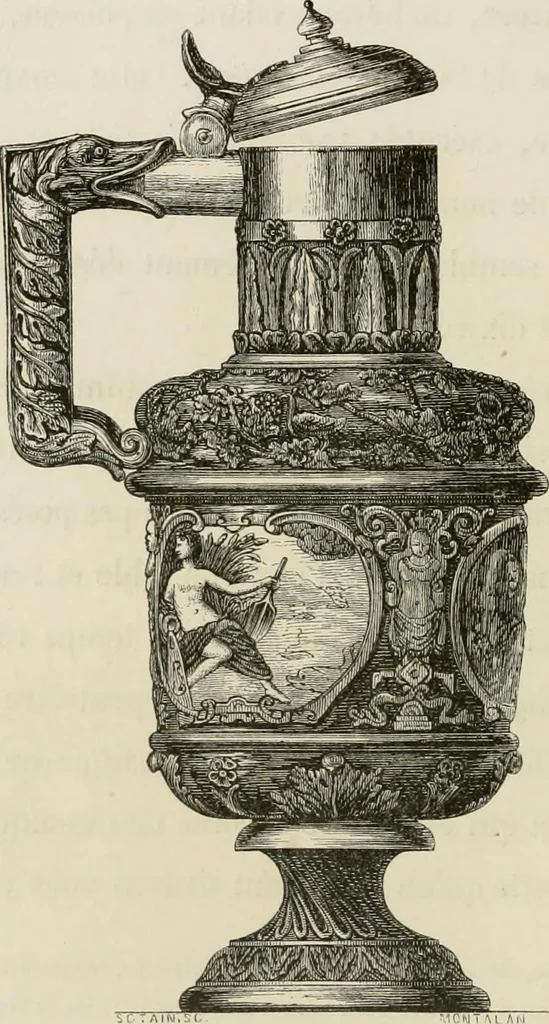 An illustration from Chefs-d'oeuvre des arts industriels; céramique -verrerie et vitraux-émaux-métaux-orfévrerie et bijouterie-tapisserie; deux cents gravures sur bois, 1866, leaf 149