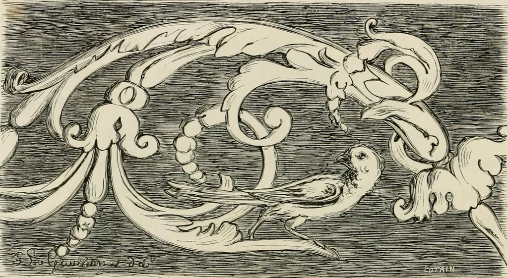 An illustration from Chefs-d'oeuvre des arts industriels; céramique -verrerie et vitraux-émaux-métaux-orfévrerie et bijouterie-tapisserie; deux cents gravures sur bois, 1866, leaf 155