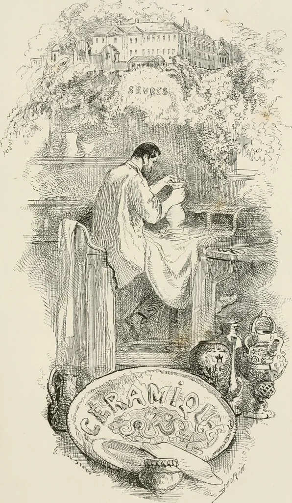 An illustration from Chefs-d'oeuvre des arts industriels; céramique -verrerie et vitraux-émaux-métaux-orfévrerie et bijouterie-tapisserie; deux cents gravures sur bois, 1866, leaf 16