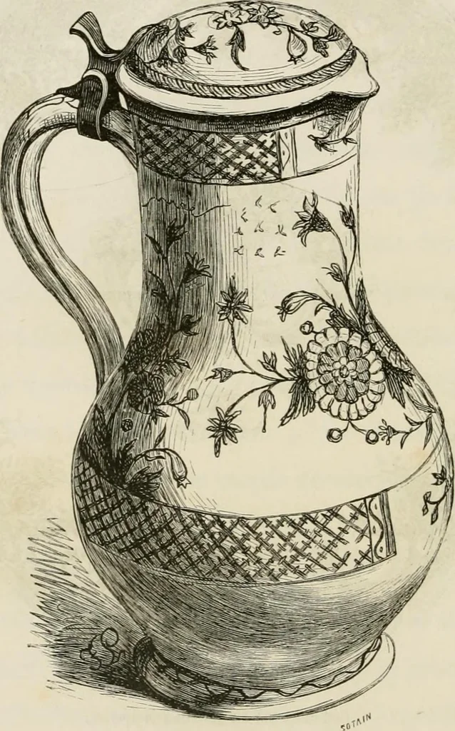 An illustration from Chefs-d'oeuvre des arts industriels; céramique -verrerie et vitraux-émaux-métaux-orfévrerie et bijouterie-tapisserie; deux cents gravures sur bois, 1866, leaf 165