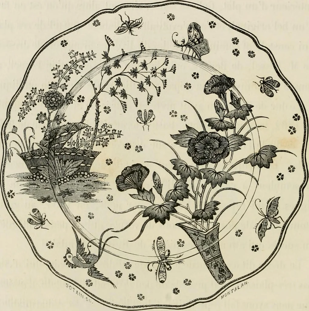 An illustration from Chefs-d'oeuvre des arts industriels; céramique -verrerie et vitraux-émaux-métaux-orfévrerie et bijouterie-tapisserie; deux cents gravures sur bois, 1866, leaf 167