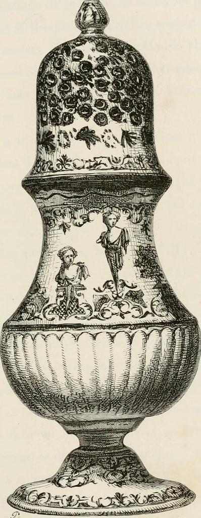 An illustration from Chefs-d'oeuvre des arts industriels; céramique -verrerie et vitraux-émaux-métaux-orfévrerie et bijouterie-tapisserie; deux cents gravures sur bois, 1866, leaf 170