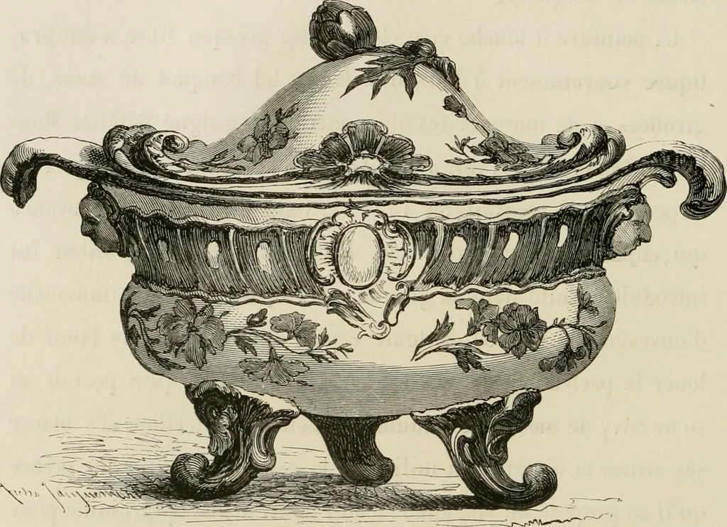 An illustration from Chefs-d'oeuvre des arts industriels; céramique -verrerie et vitraux-émaux-métaux-orfévrerie et bijouterie-tapisserie; deux cents gravures sur bois, 1866, leaf 173