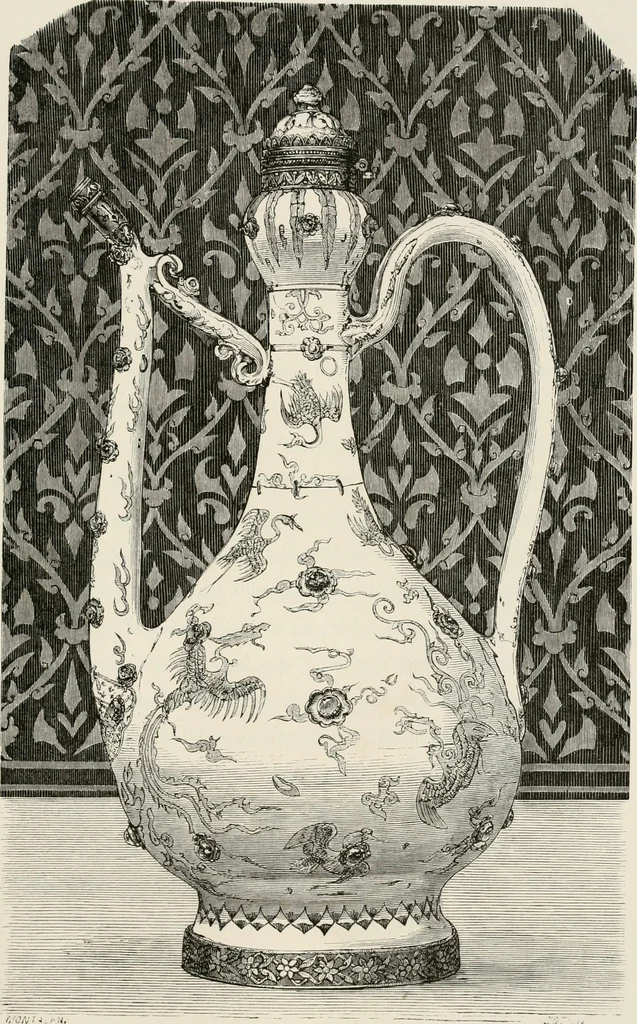 An illustration from Chefs-d'oeuvre des arts industriels; céramique -verrerie et vitraux-émaux-métaux-orfévrerie et bijouterie-tapisserie; deux cents gravures sur bois, 1866, leaf 180