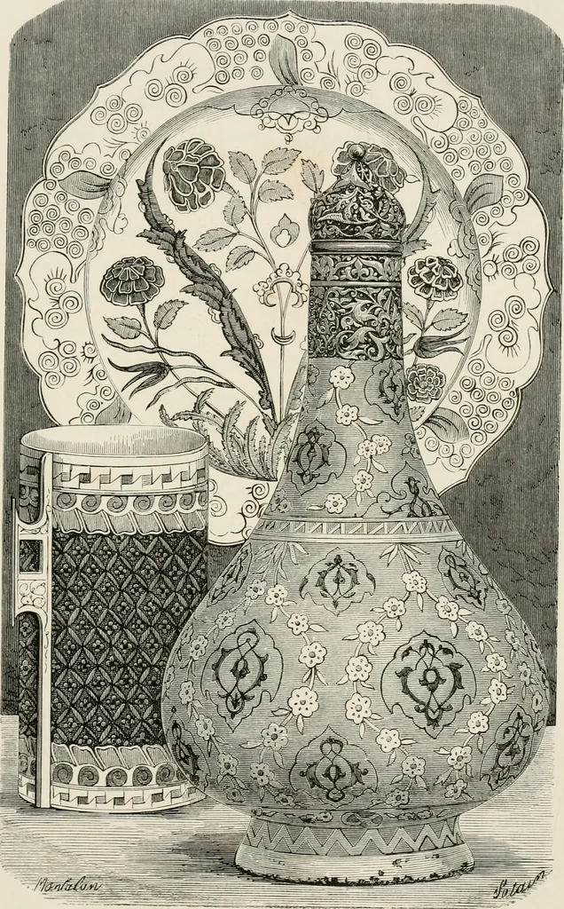 An illustration from Chefs-d'oeuvre des arts industriels; céramique -verrerie et vitraux-émaux-métaux-orfévrerie et bijouterie-tapisserie; deux cents gravures sur bois, 1866, leaf 188