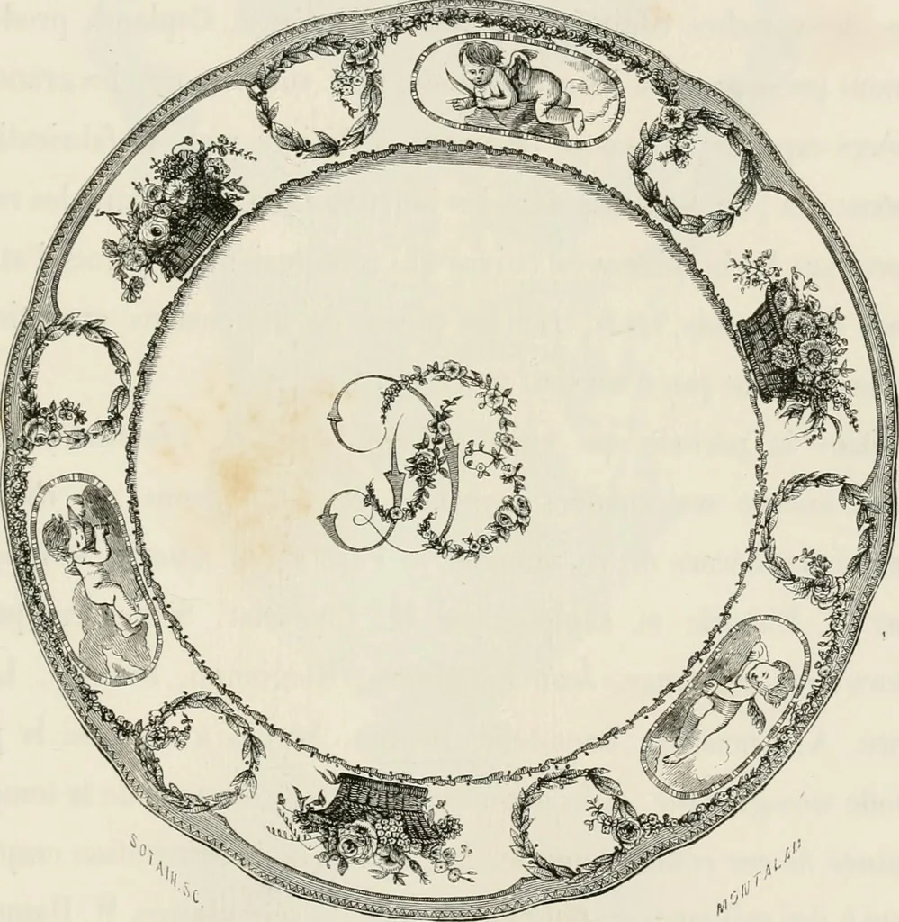 An illustration from Chefs-d'oeuvre des arts industriels; céramique -verrerie et vitraux-émaux-métaux-orfévrerie et bijouterie-tapisserie; deux cents gravures sur bois, 1866, leaf 256