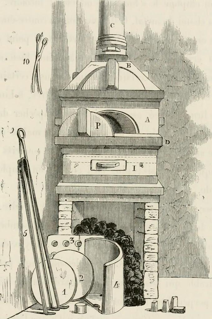 An illustration from Chefs-d'oeuvre des arts industriels; céramique -verrerie et vitraux-émaux-métaux-orfévrerie et bijouterie-tapisserie; deux cents gravures sur bois, 1866, leaf 370