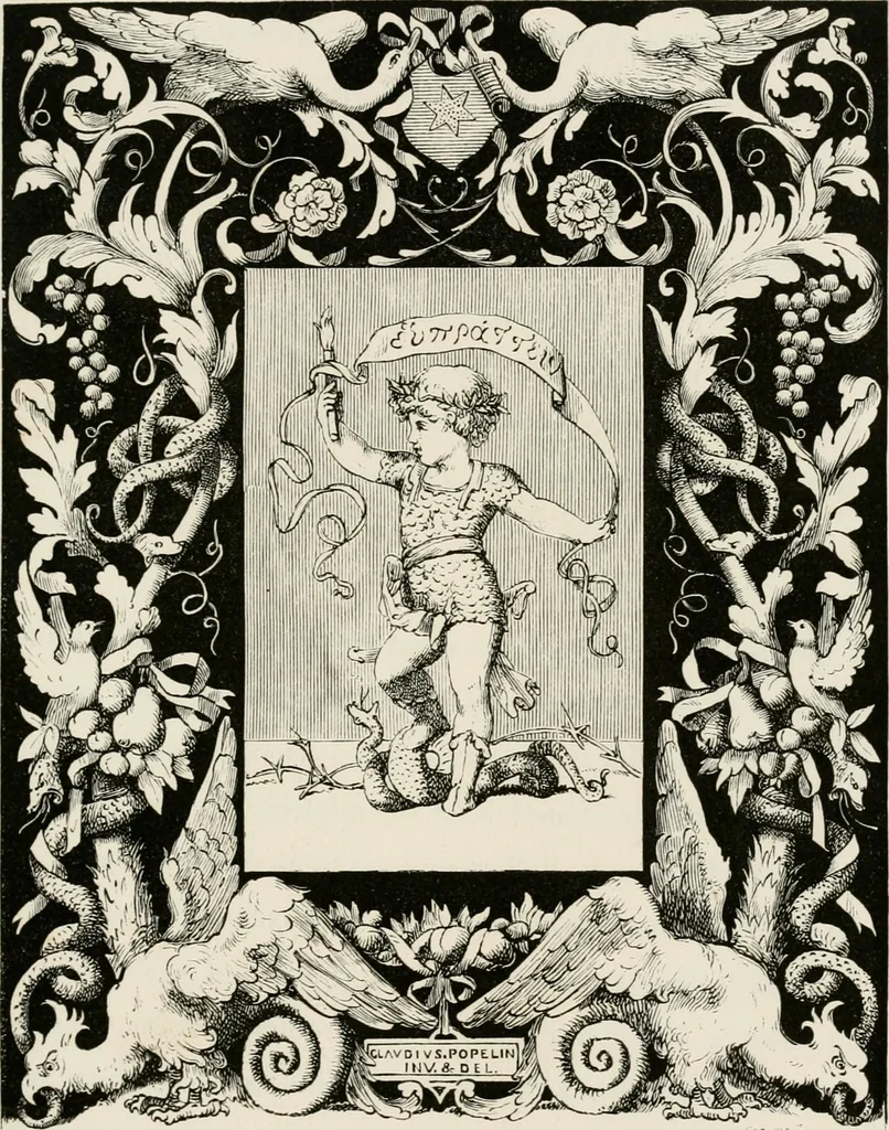 An illustration from Chefs-d'oeuvre des arts industriels; céramique -verrerie et vitraux-émaux-métaux-orfévrerie et bijouterie-tapisserie; deux cents gravures sur bois, 1866, leaf 380