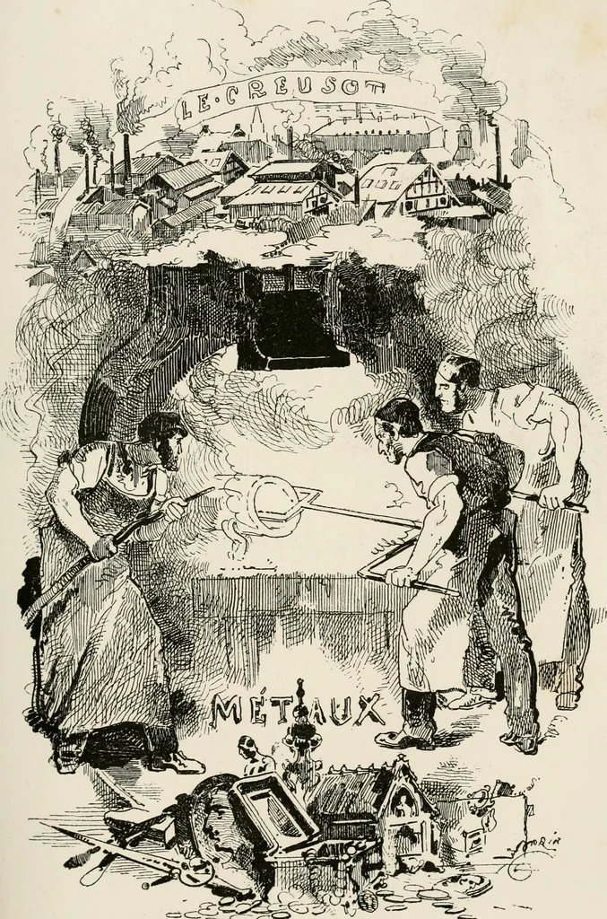 An illustration from Chefs-d'oeuvre des arts industriels; céramique -verrerie et vitraux-émaux-métaux-orfévrerie et bijouterie-tapisserie; deux cents gravures sur bois, 1866, leaf 384