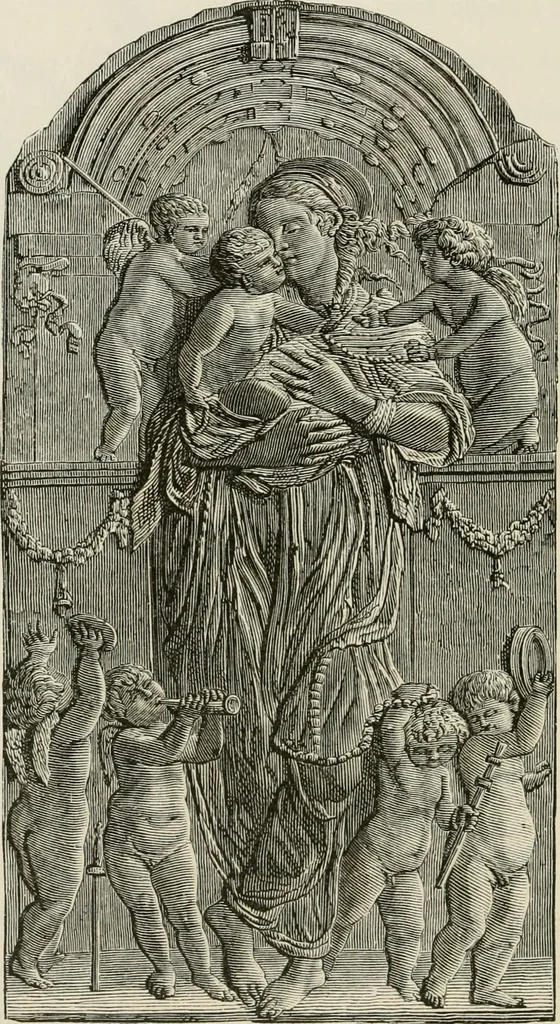 An illustration from Chefs-d'oeuvre des arts industriels; céramique -verrerie et vitraux-émaux-métaux-orfévrerie et bijouterie-tapisserie; deux cents gravures sur bois, 1866, leaf 427