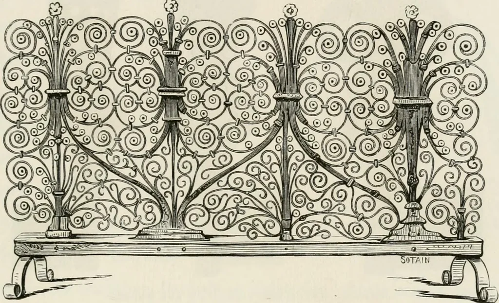 An illustration from Chefs-d'oeuvre des arts industriels; céramique -verrerie et vitraux-émaux-métaux-orfévrerie et bijouterie-tapisserie; deux cents gravures sur bois, 1866, leaf 440