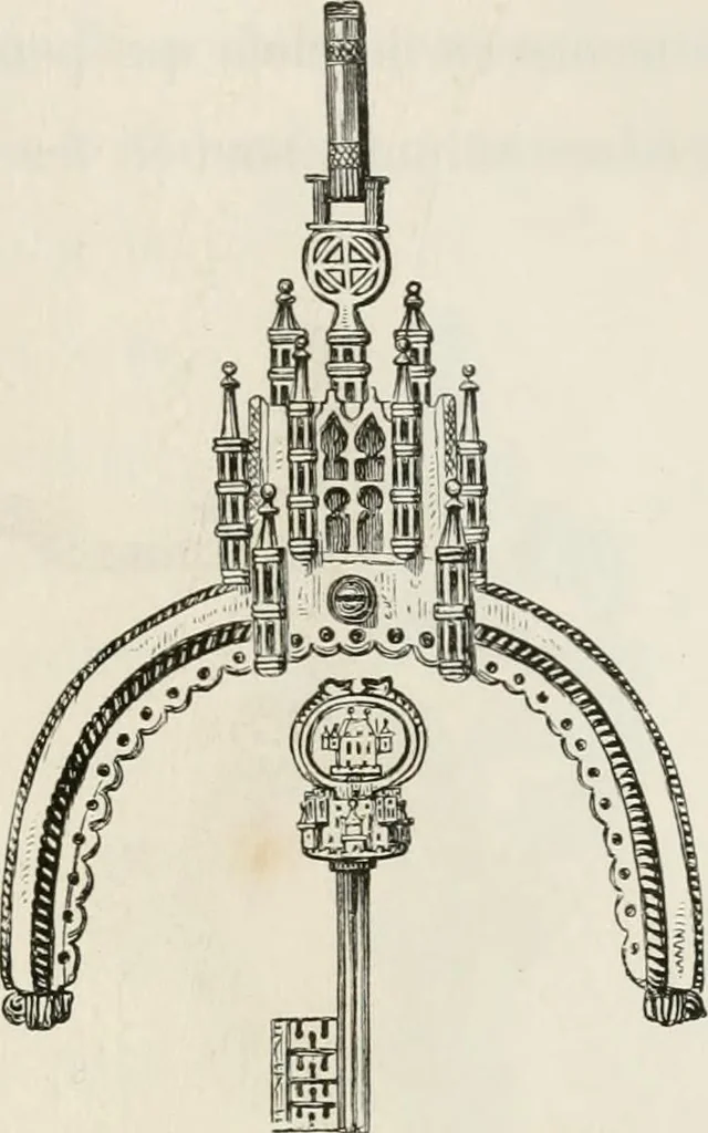 An illustration from Chefs-d'oeuvre des arts industriels; céramique -verrerie et vitraux-émaux-métaux-orfévrerie et bijouterie-tapisserie; deux cents gravures sur bois, 1866, leaf 442