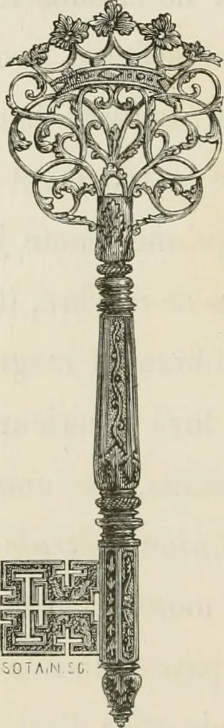 An illustration from Chefs-d'oeuvre des arts industriels; céramique -verrerie et vitraux-émaux-métaux-orfévrerie et bijouterie-tapisserie; deux cents gravures sur bois, 1866, leaf 453