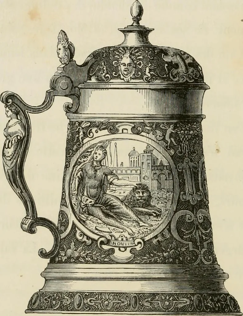 An illustration from Chefs-d'oeuvre des arts industriels; céramique -verrerie et vitraux-émaux-métaux-orfévrerie et bijouterie-tapisserie; deux cents gravures sur bois, 1866, leaf 503