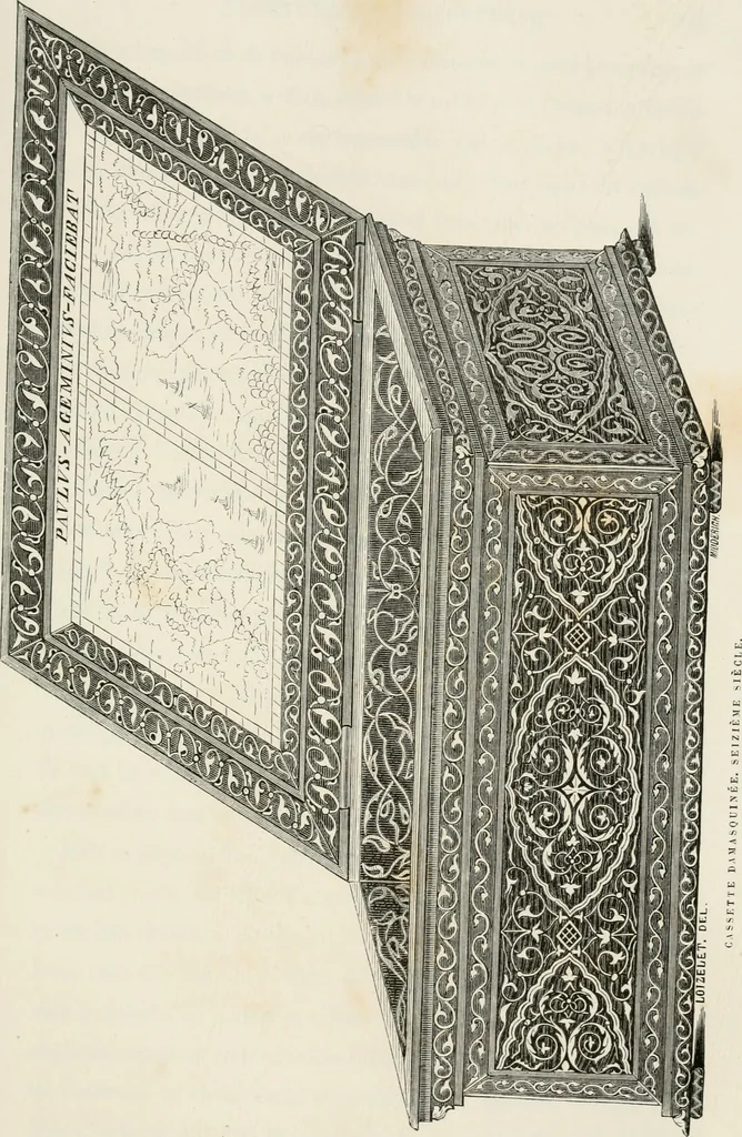 An illustration from Chefs-d'oeuvre des arts industriels; céramique -verrerie et vitraux-émaux-métaux-orfévrerie et bijouterie-tapisserie; deux cents gravures sur bois, 1866, leaf 518
