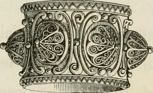 An illustration from Chefs-d'oeuvre des arts industriels; céramique -verrerie et vitraux-émaux-métaux-orfévrerie et bijouterie-tapisserie; deux cents gravures sur bois, 1866, leaf 555