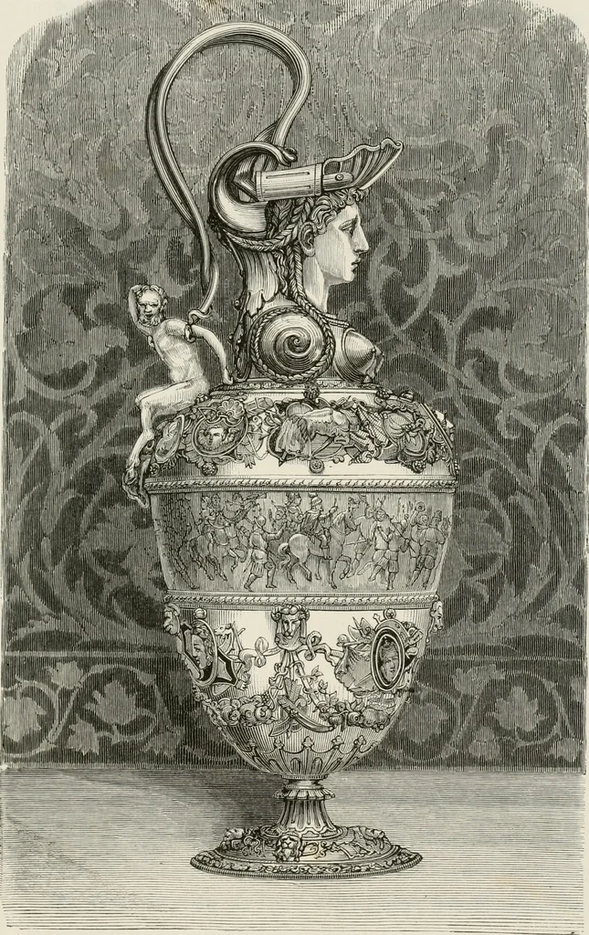 An illustration from Chefs-d'oeuvre des arts industriels; céramique -verrerie et vitraux-émaux-métaux-orfévrerie et bijouterie-tapisserie; deux cents gravures sur bois, 1866, leaf 556