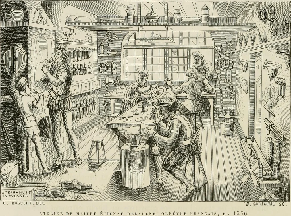 An illustration from Chefs-d'oeuvre des arts industriels; céramique -verrerie et vitraux-émaux-métaux-orfévrerie et bijouterie-tapisserie; deux cents gravures sur bois, 1866, leaf 559
