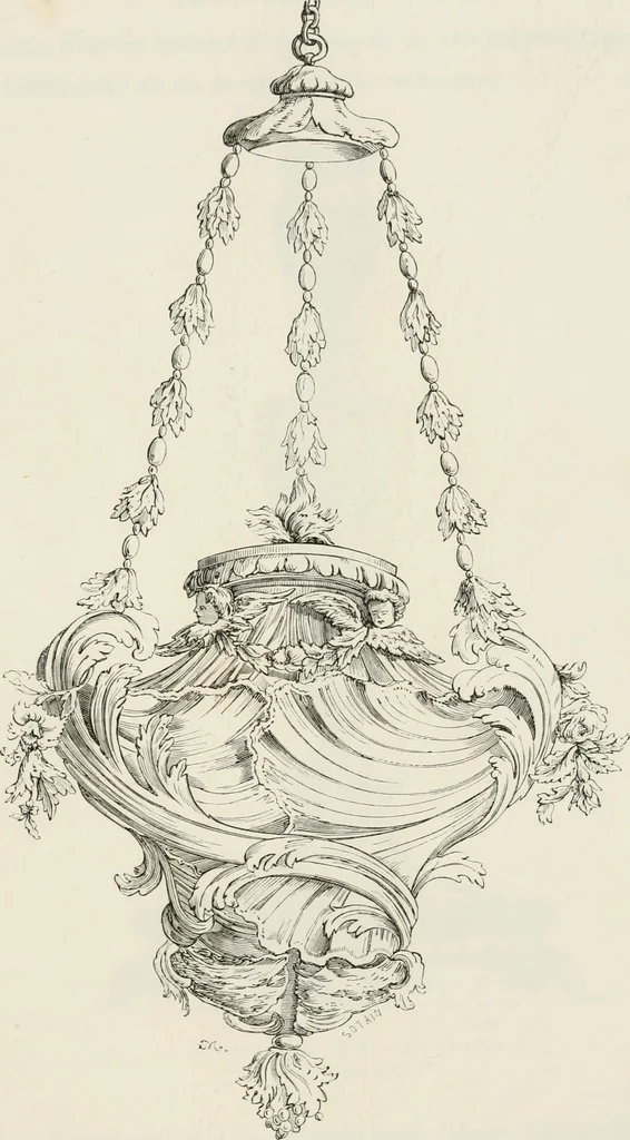 An illustration from Chefs-d'oeuvre des arts industriels; céramique -verrerie et vitraux-émaux-métaux-orfévrerie et bijouterie-tapisserie; deux cents gravures sur bois, 1866, leaf 566