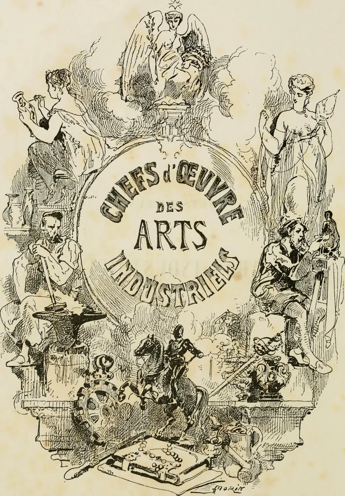 An illustration from Chefs-d'oeuvre des arts industriels; céramique -verrerie et vitraux-émaux-métaux-orfévrerie et bijouterie-tapisserie; deux cents gravures sur bois, 1866, leaf 7