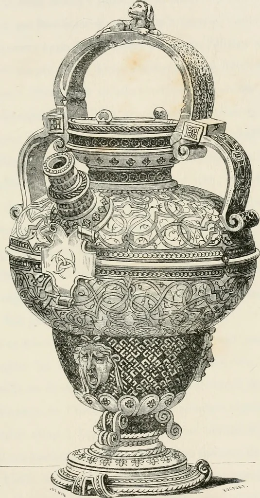 An illustration from Chefs-d'oeuvre des arts industriels; céramique -verrerie et vitraux-émaux-métaux-orfévrerie et bijouterie-tapisserie; deux cents gravures sur bois, 1866, leaf 72