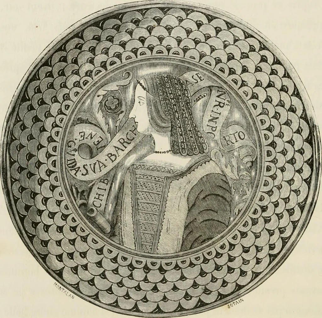 An illustration from Chefs-d'oeuvre des arts industriels; céramique -verrerie et vitraux-émaux-métaux-orfévrerie et bijouterie-tapisserie; deux cents gravures sur bois, 1866, leaf 99