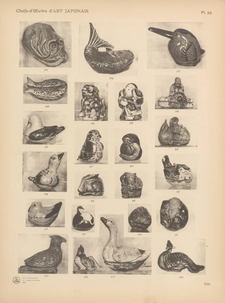 An illustration from Chefs-d'œuvre d'art japonais, 1905, leaf 91