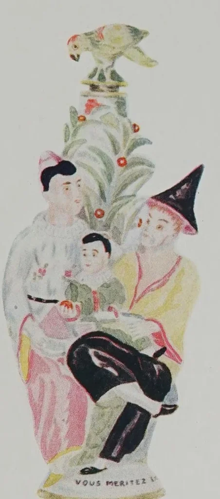 An illustration from The Chelsea porcelain toys : scent-bottles, bonbonnieres, etuis, seals and statuettes, made at the Chelsea factory, 1745-1769, & Derby, Chelsea, 1770-1784, 1925, leaf 193