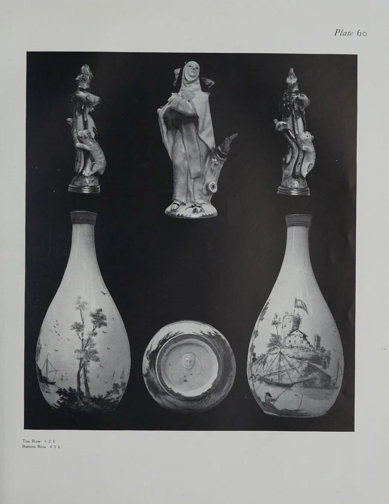 An illustration from The Chelsea porcelain toys : scent-bottles, bonbonnieres, etuis, seals and statuettes, made at the Chelsea factory, 1745-1769, & Derby, Chelsea, 1770-1784, 1925, leaf 443