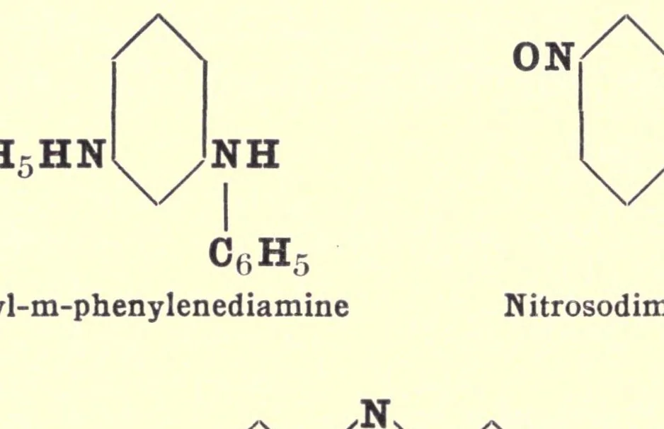 An illustration from The chemistry of the coal-tar dyes, 1919, leaf 332