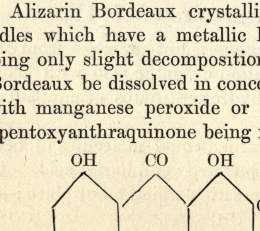 An illustration from Chemistry of the organic dye-stuffs, 1892, leaf 110