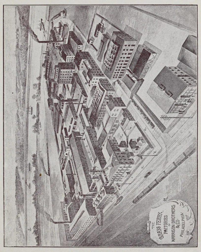 An illustration from The chemistry of paints, or, a partial description of the Harrison white lead, color and chemical works with a practical treatise on painting, 1890, leaf 11