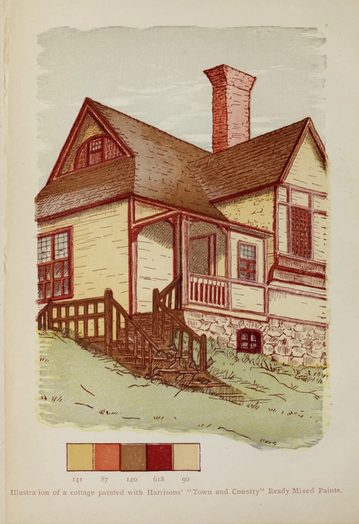 An illustration from The chemistry of paints, or, a partial description of the Harrison white lead, color and chemical works with a practical treatise on painting, 1890, leaf 42