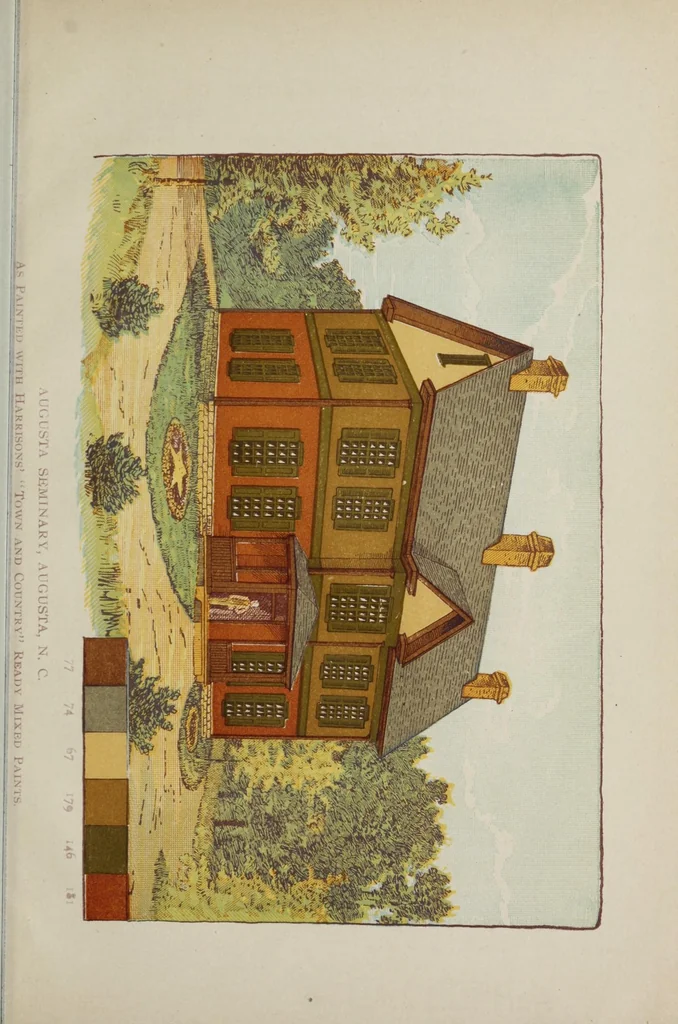 An illustration from The chemistry of paints, or, a partial description of the Harrison white lead, color and chemical works with a practical treatise on painting, 1890, leaf 63