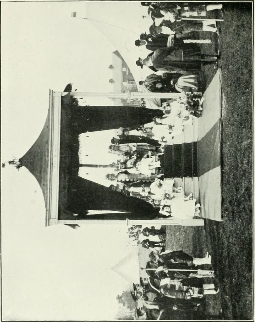An illustration from Cheshire, its traditions and history, including a record of the rise and progress of freemasonry in this ancient province, 1920, leaf 151