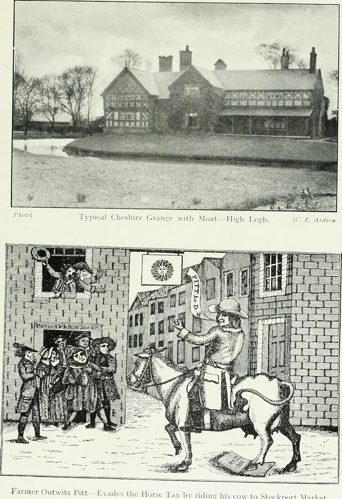 An illustration from Cheshire, its traditions and history, including a record of the rise and progress of freemasonry in this ancient province, 1920, leaf 318
